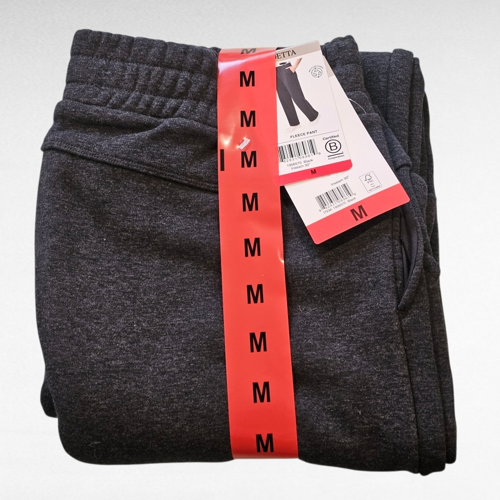 Mondetta Black Fleece Pants Size Medium